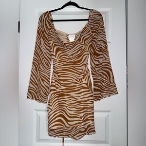 Wild Wild Thoughts Mini Dress in Orange